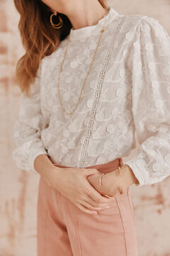 Hoss Intropia Caterina. Blusa bordados Blanco
