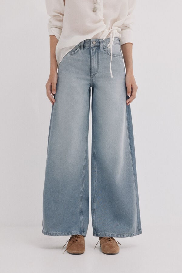 Hoss Intropia Billie. Jeans patchwork Cinzento