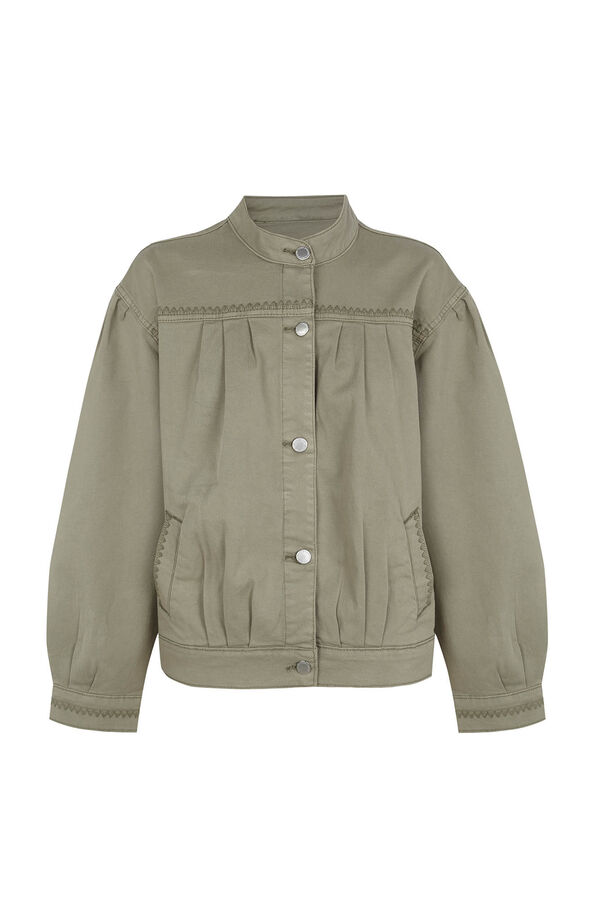 Hoss Intropia Beatriz. Chaqueta bomber frunces Kaki