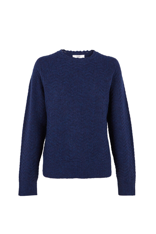 Hoss Intropia Ivonne. Jersey textura Azul marino