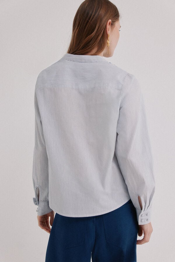 Hoss Intropia Carmen. Blusa manga comprida Azul