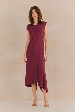 Hoss Intropia Lucia Vestido bajo asimétrico Morado