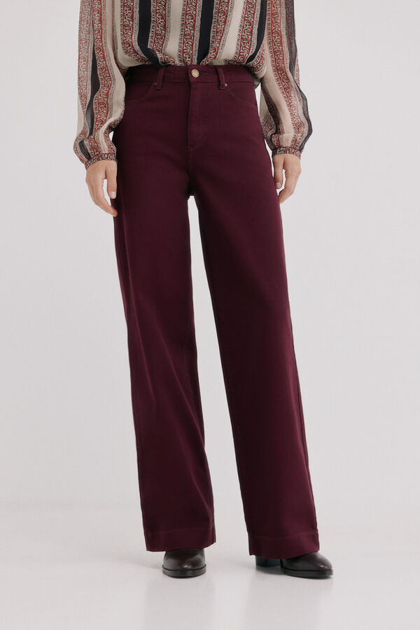 Hoss Intropia Valeria.Jeans fit wide leg Vino