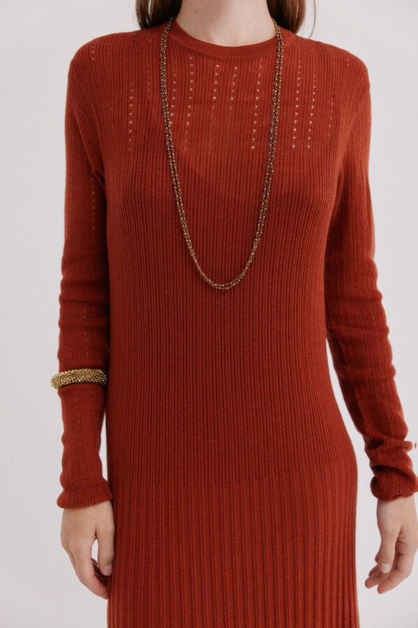 Hoss Intropia Annia.Vestido punto Marron