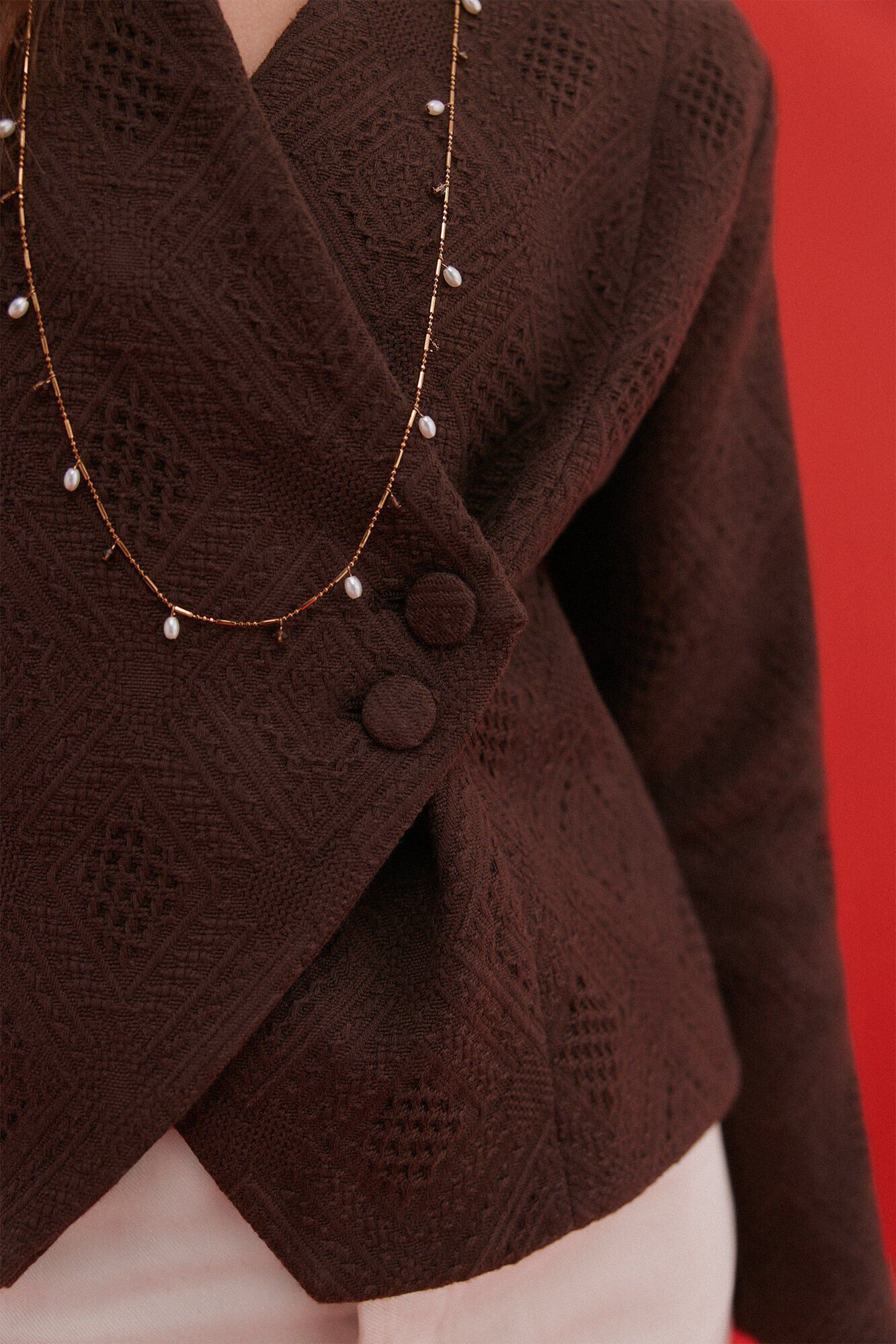 Hoss Intropia Edna. Chaqueta tejido jacquard