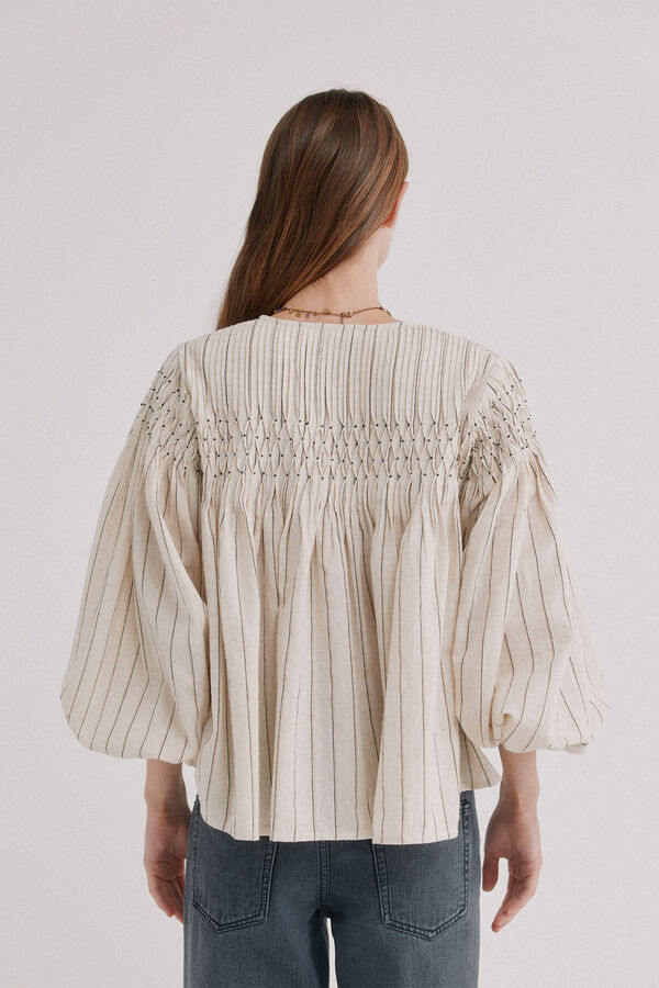 Hoss Intropia Cayetana. Blusa fluida Ecru