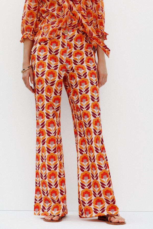 Hoss Intropia Pía. Pantalón estampado Multicolor