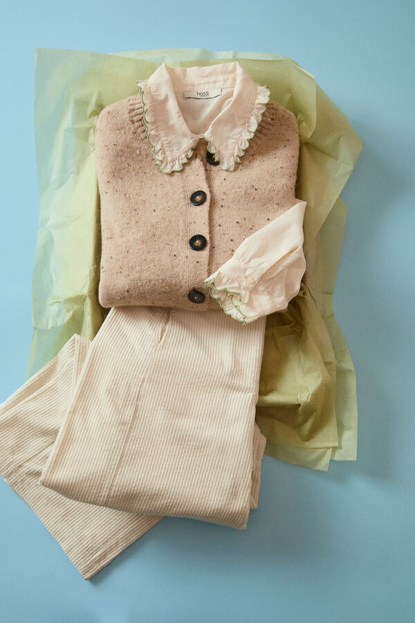 Hoss Intropia Catalina. Blusa romántica Marfil