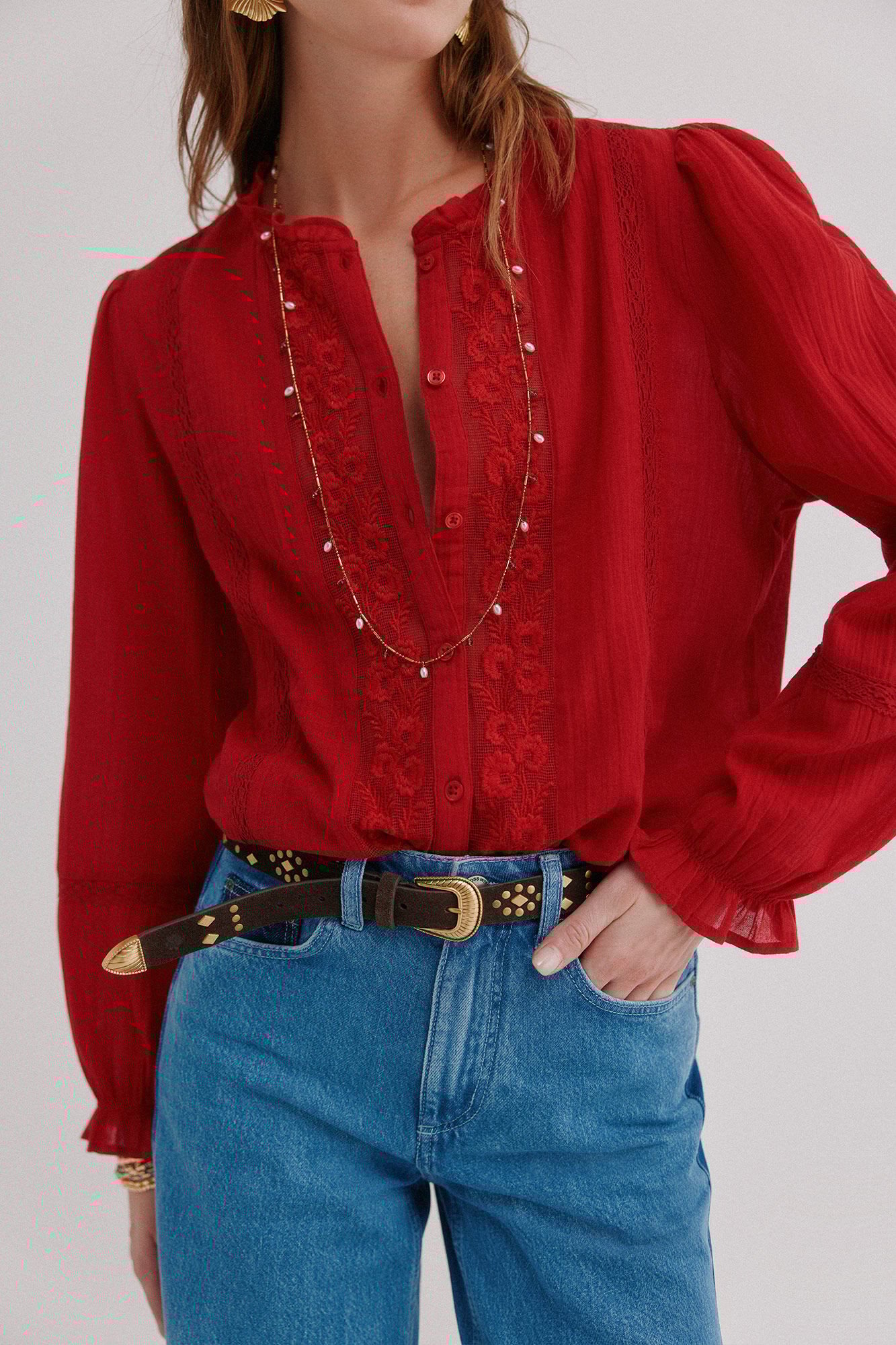 Hoss Intropia Caridad. Blusa rom&acirc;ntica