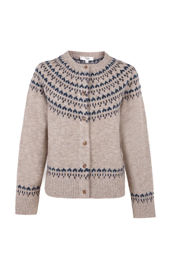 Hoss Intropia Nilda. Casaco de malha Granada