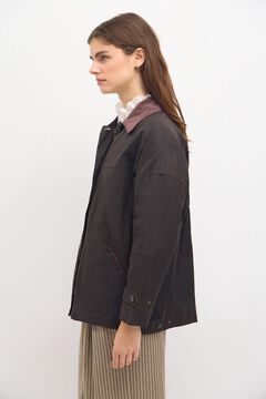 Hoss Intropia Dalila. Parka curta encerada Castanho