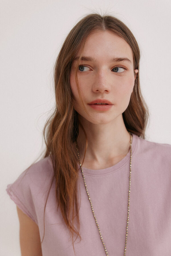 Hoss Intropia Momo. Camiseta lavada Lila