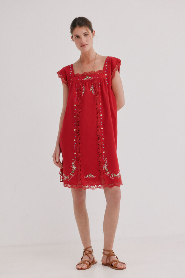 Hoss Intropia Alhena. Vestido curto Vermelho