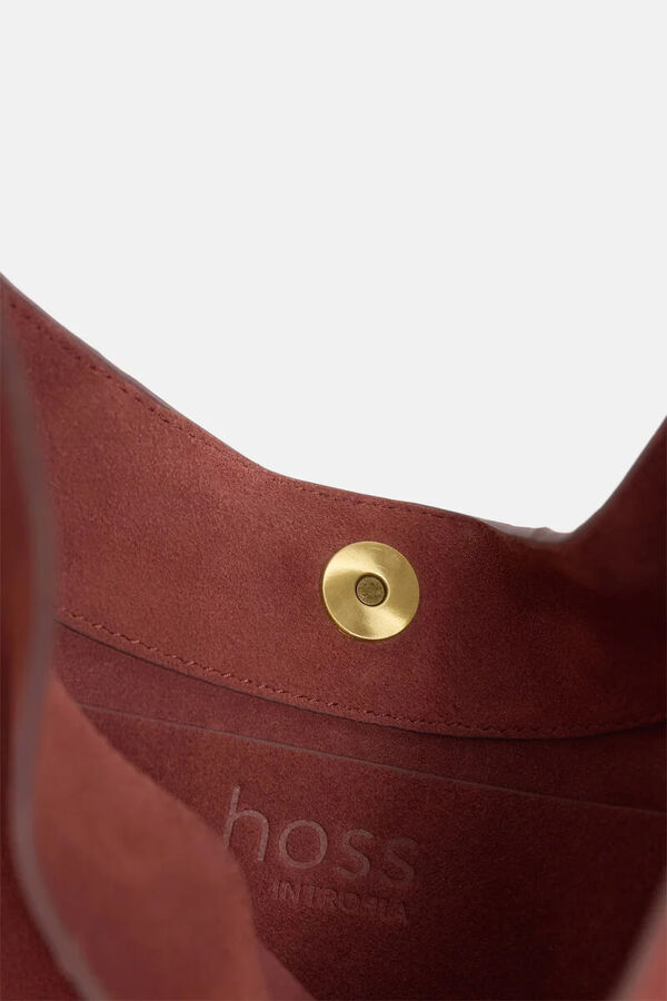 Hoss Intropia Nicole. Bolso hobo de serraje Rosa