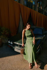 Hoss Intropia Adara. Vestido fluido Verde