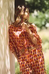 Hoss Intropia Candela. Blusa con lazada Multicolor