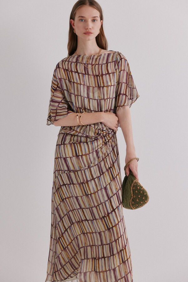 Hoss Intropia Aurora. Vestido estampado Verde