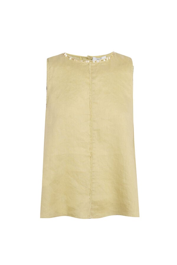 Hoss Intropia Celene. Top abalorios Amarillo