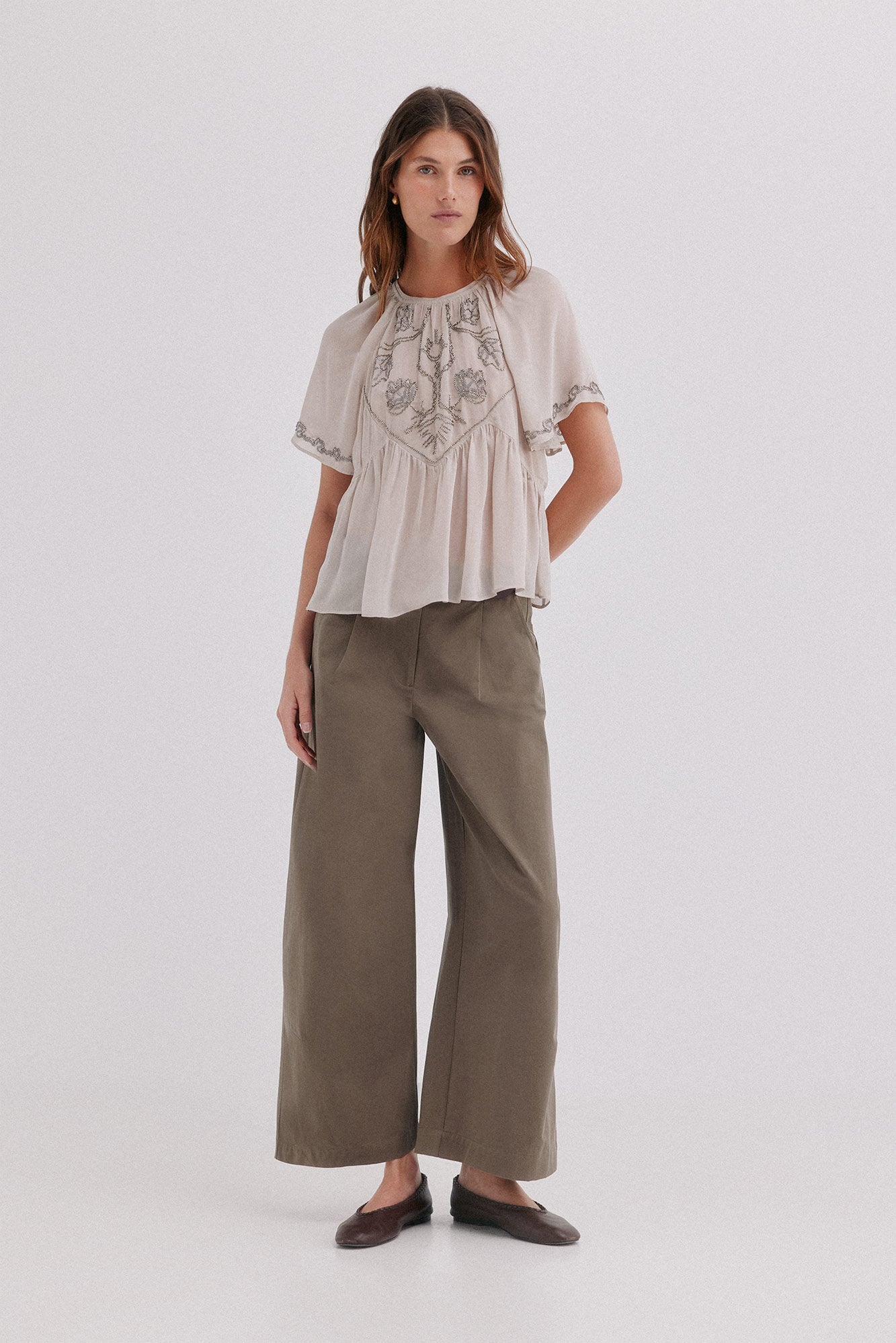 Hoss Intropia Pietra.Pantal&oacute;n pinzas