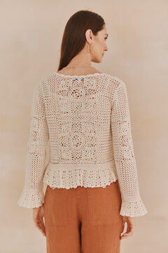 Hoss Intropia Sia. Jaqueta de crochet Ecru