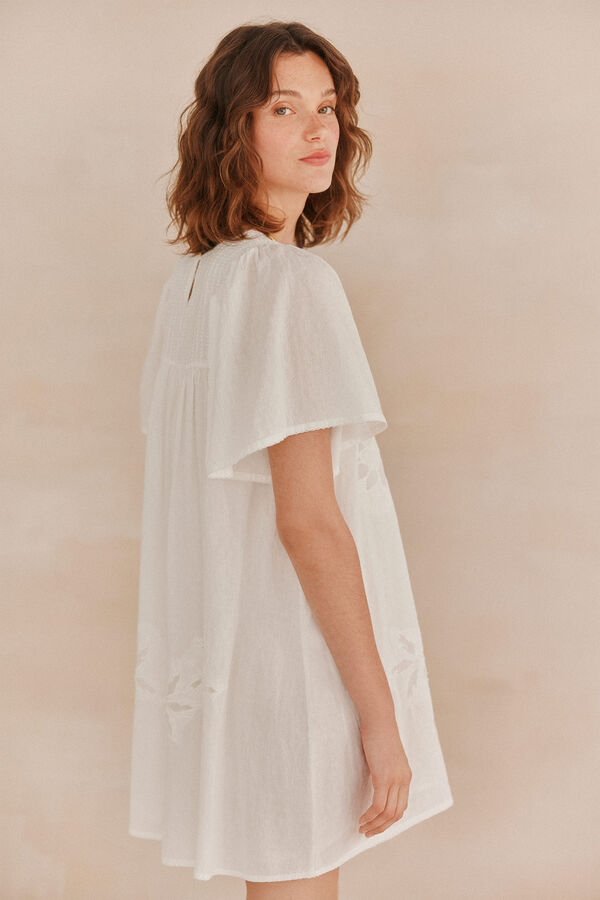 Hoss Intropia Lola. Vestido bordado Ecru
