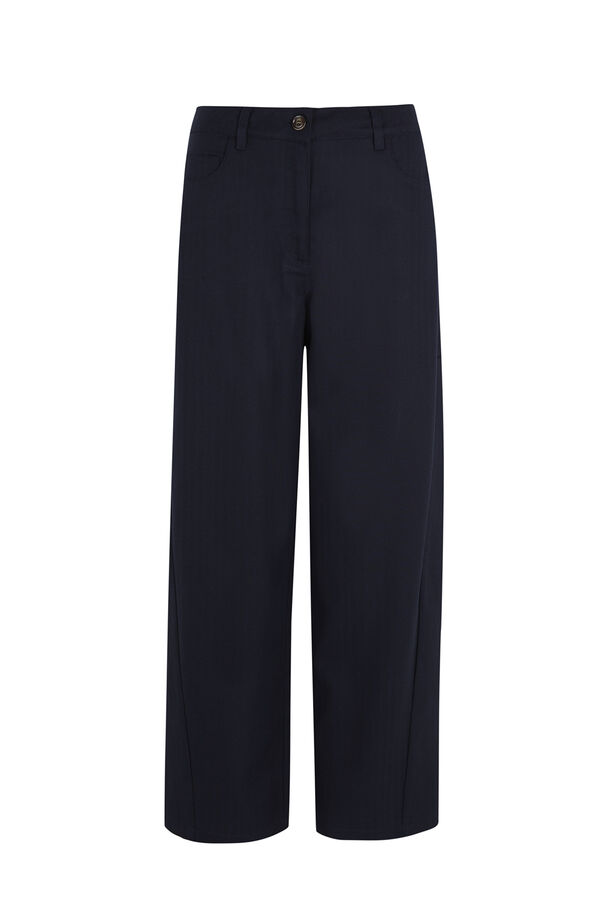 Hoss Intropia Praisa. Pantal&oacute;n de rayas Azul marino