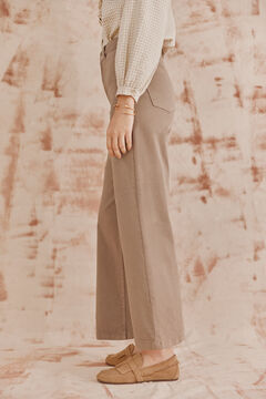 Hoss Intropia Briana. Jeans wide leg Beige