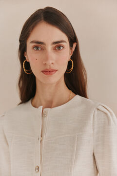 Hoss Intropia Elena. Blusão elegante Branco