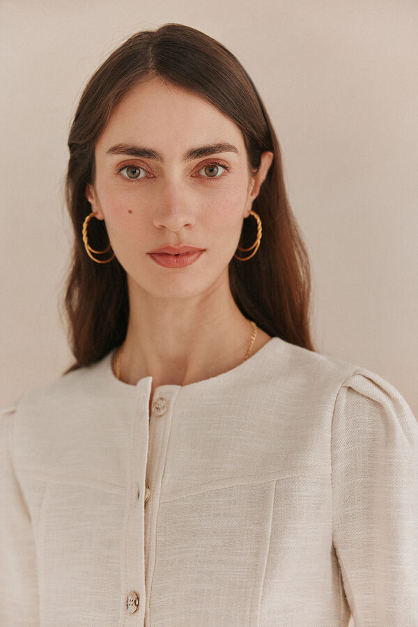 Hoss Intropia Elena. Blusão elegante Branco
