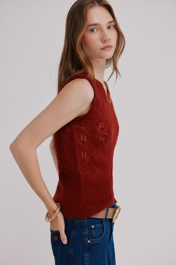 Hoss Intropia Irma. Top calado Coral