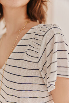 Hoss Intropia Marta. T-shirt riscas Branco