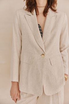 Hoss Intropia Elise. Blazer ajustado Ecru