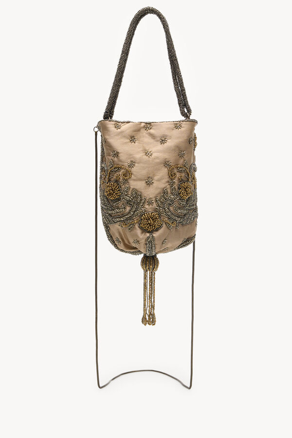 Hoss Intropia Natalie. Bolso bordado Dorado