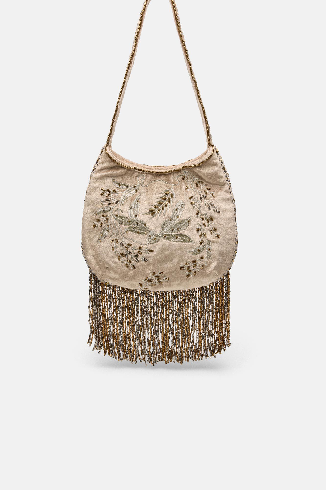 Hoss Intropia Nidia. Bolso bordado con flecos