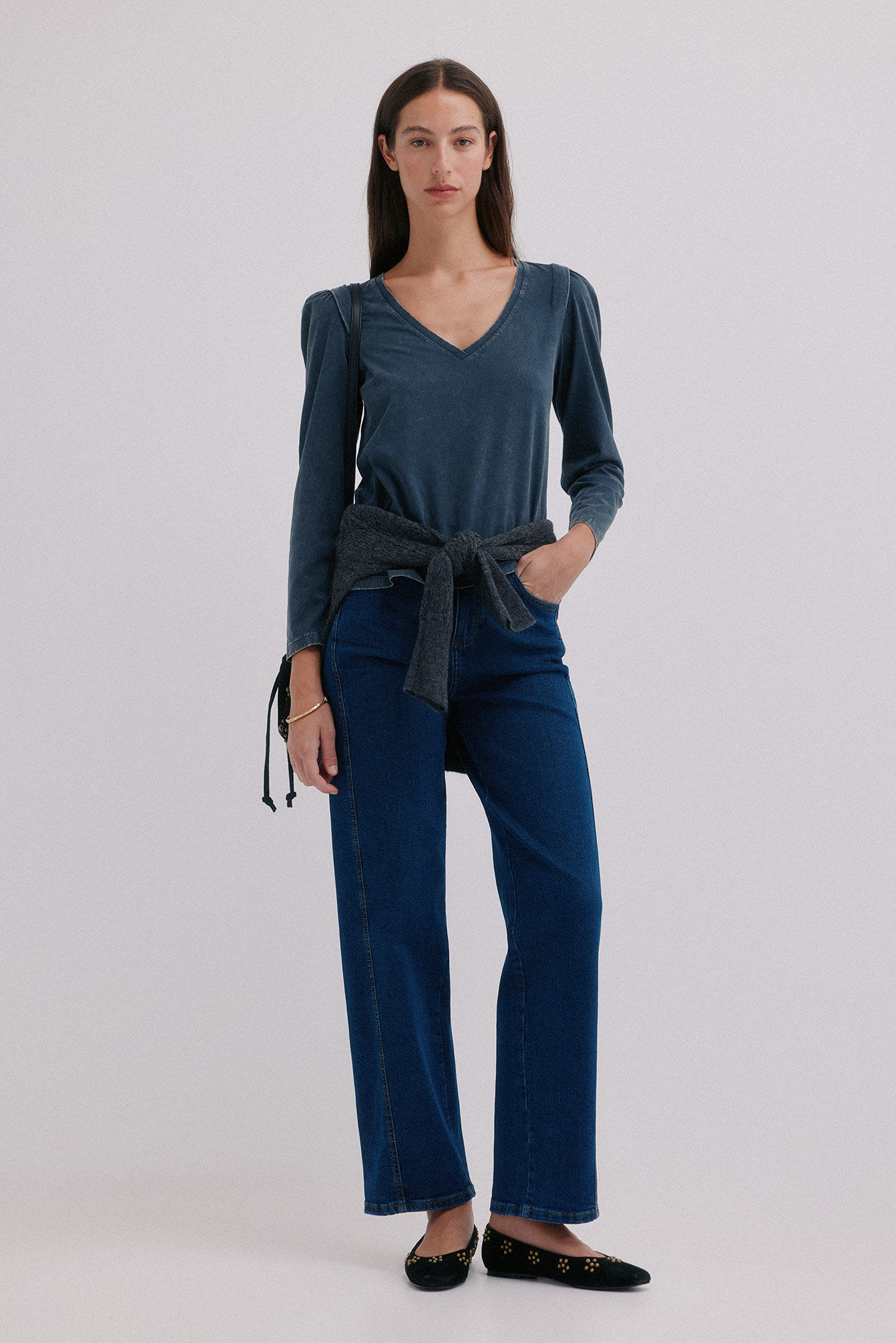 Hoss Intropia Monserrat. T-shirt efeito lavado