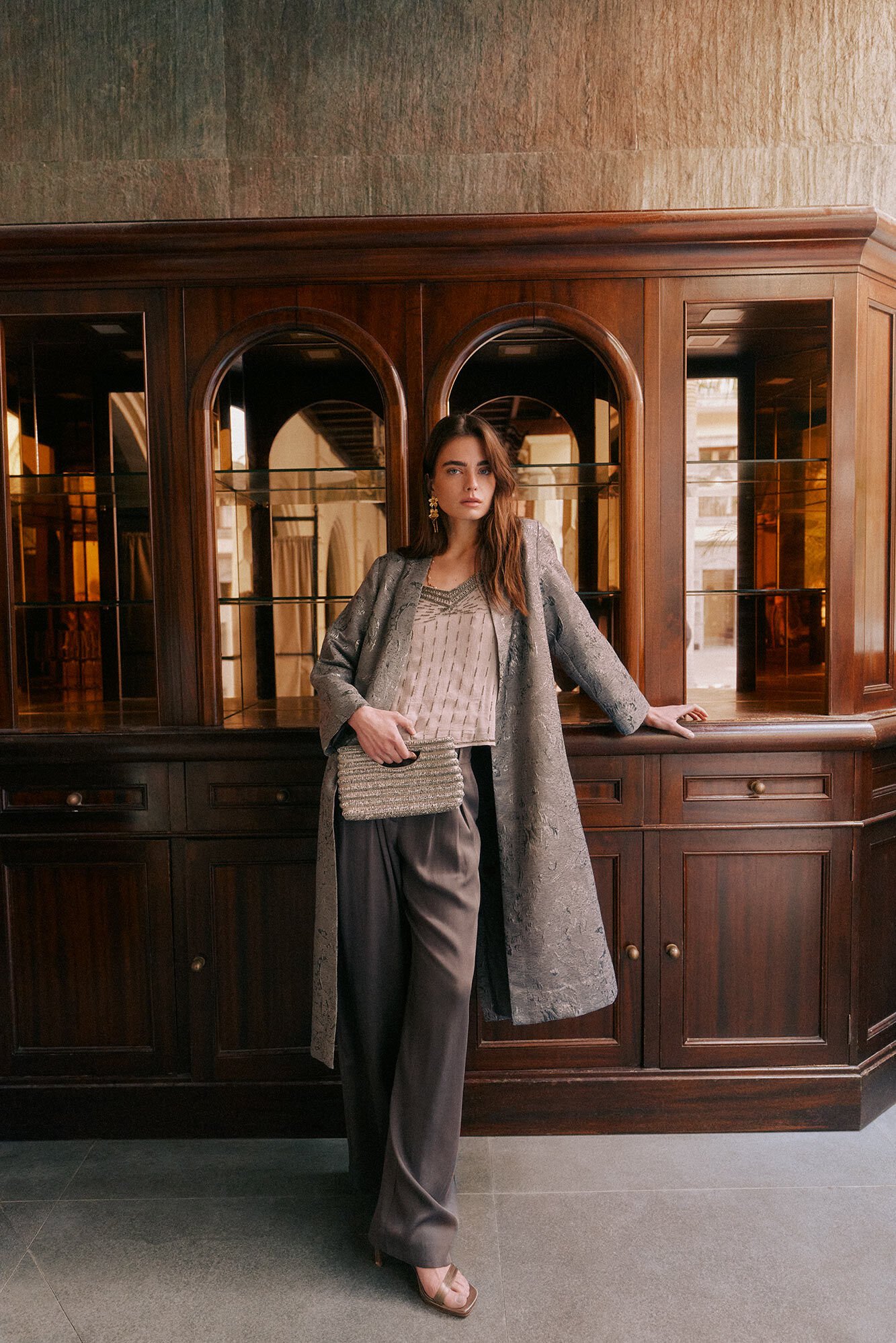 Hoss Intropia Eva. Kimono jacquard