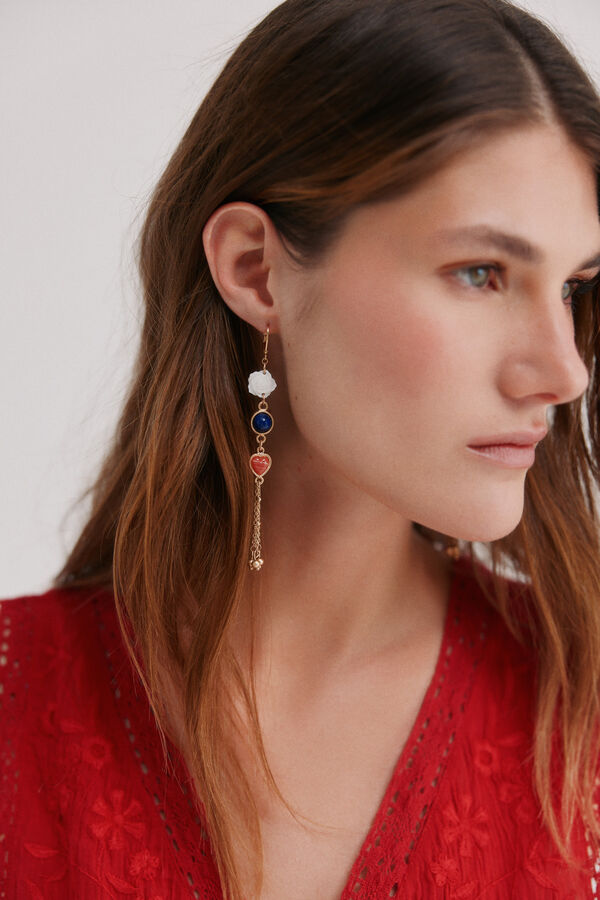 Hoss Intropia Brinco cora&ccedil;&atilde;o liso Dourado