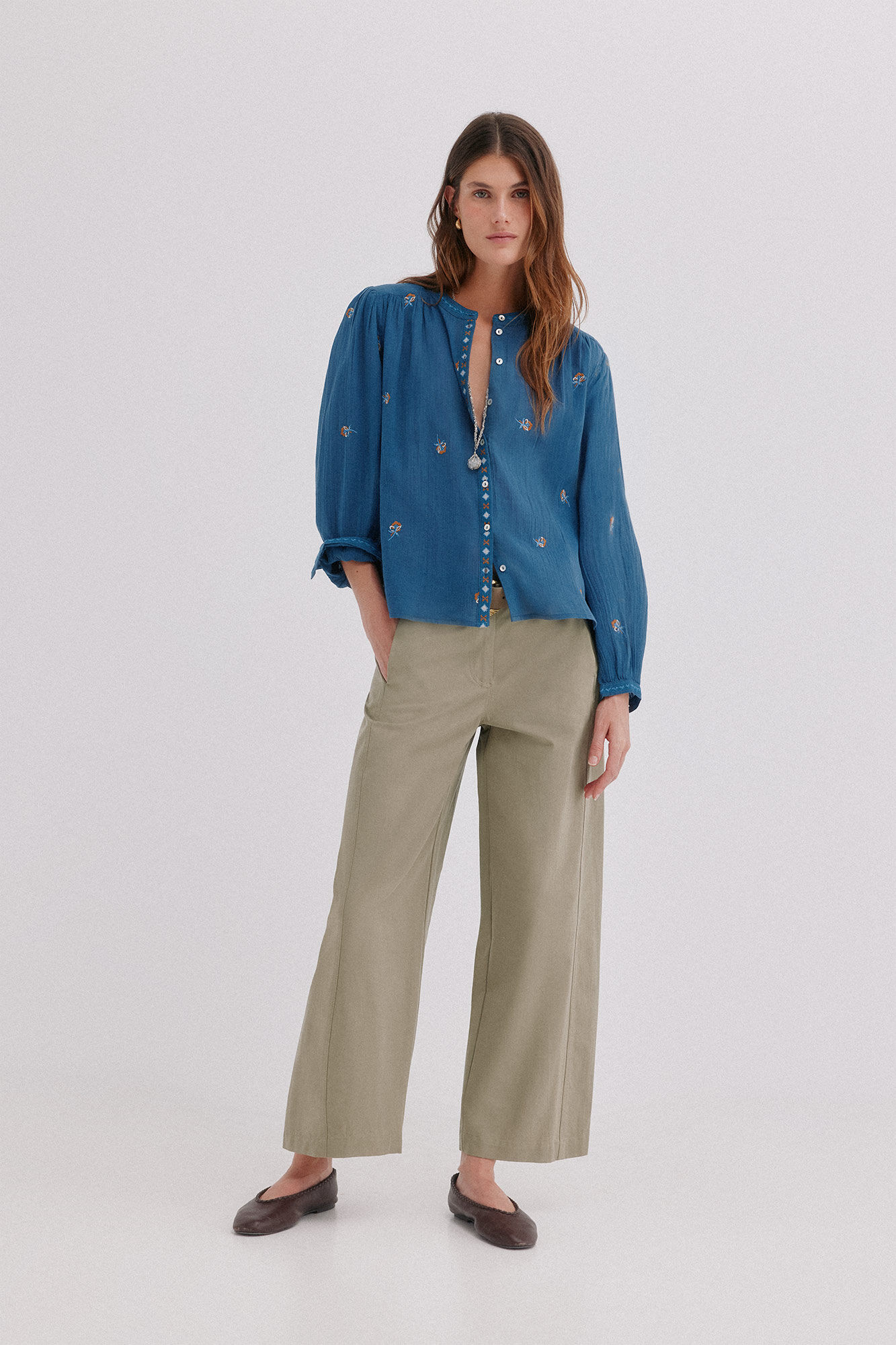 Hoss Intropia Blusa bordada Cesca