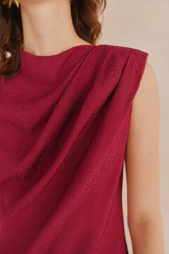 Hoss Intropia Laura Vestido drapeado cintura Morado