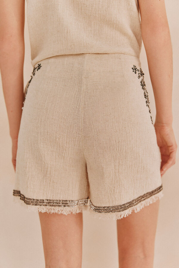 Hoss Intropia Pati. Falda-pantalón Marfil