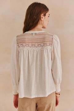 Hoss Intropia Fiorella. T-shirt padeira Ecru