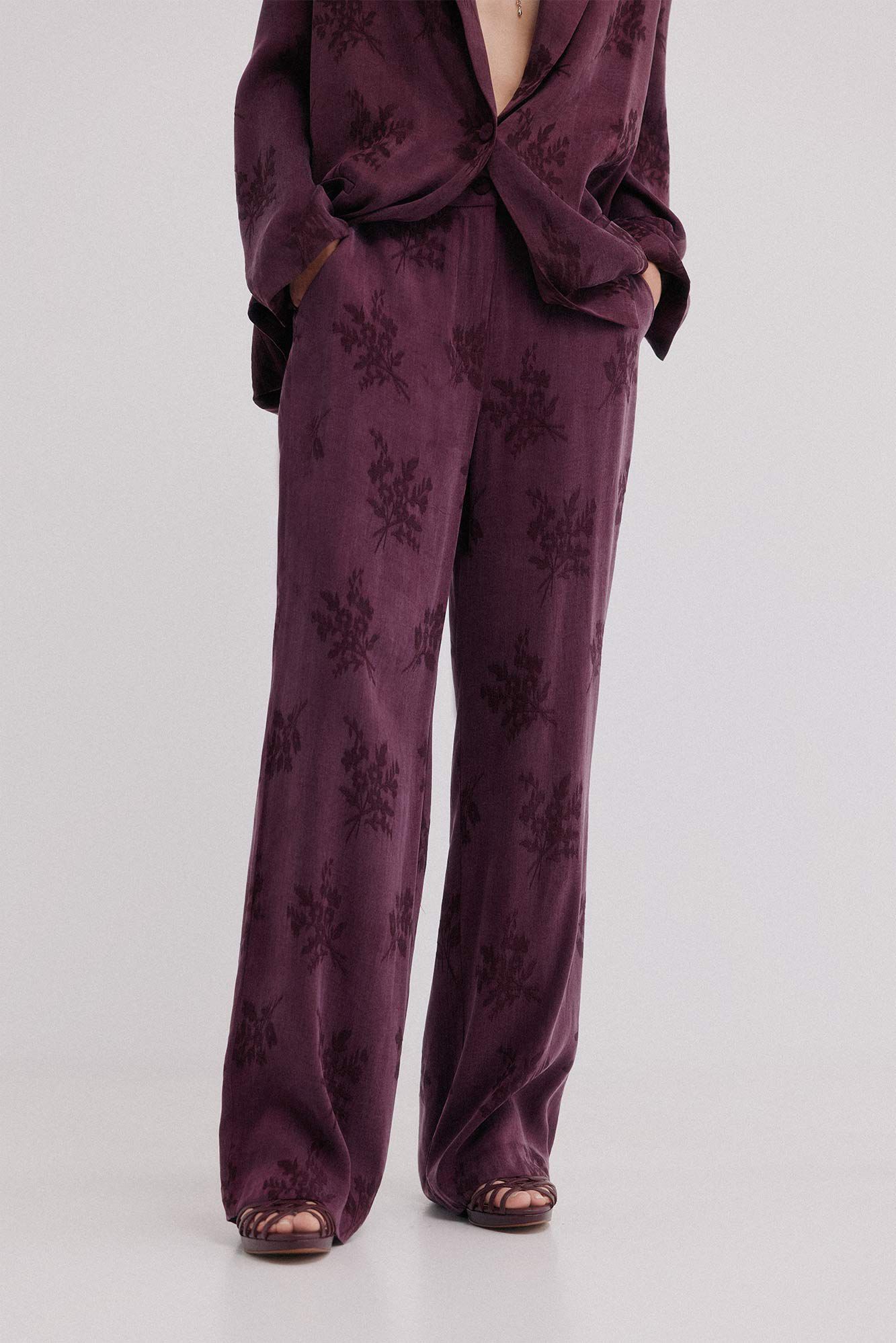 Hoss Intropia Piera. Pantal&oacute;n jacquard