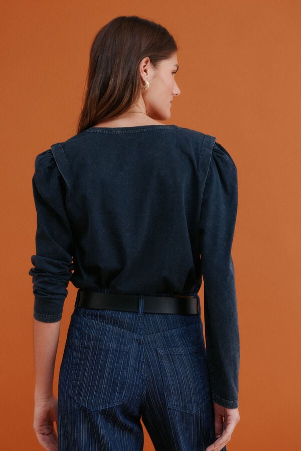 Hoss Intropia Maialen. T-shirt com efeito lavado Preto