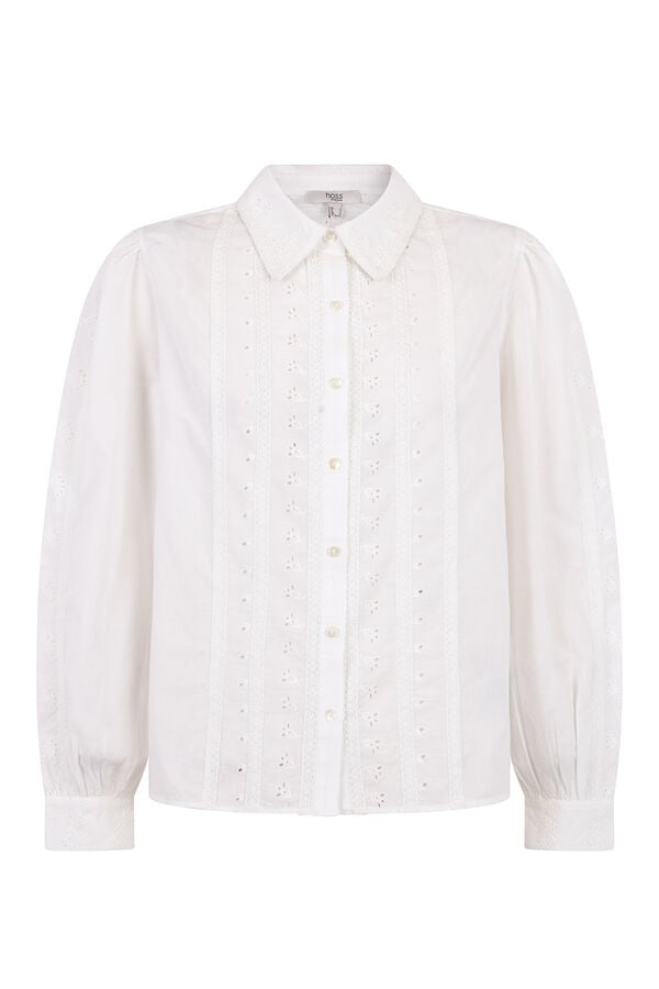 Hoss Intropia Carmen. Blusa minimalista Branco