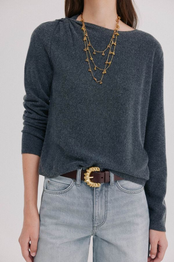 Hoss Intropia Idalia. Jersey drapeado Gris