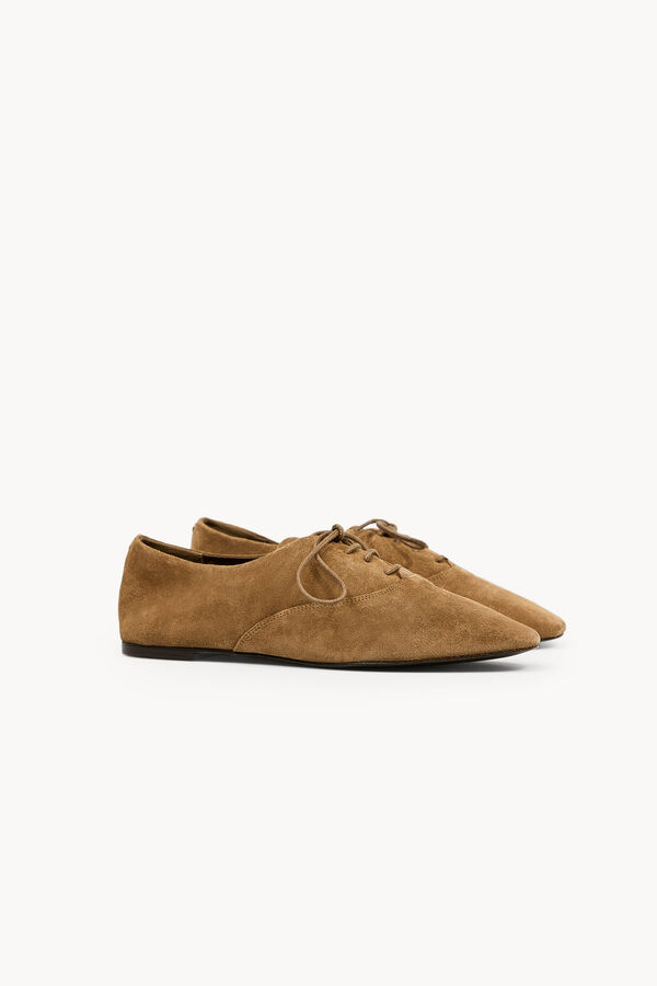 Hoss Intropia Mariela. Zapatos derbies de serraje Marron