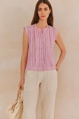 Hoss Intropia Gloria. Blusa bordada Lila