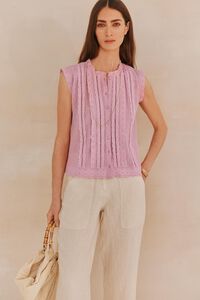 Hoss Intropia Gloria. Blusa bordada Lila