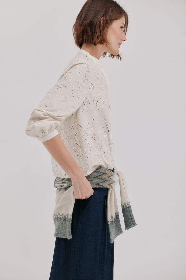 Hoss Intropia Cesira.Blusa calados Marfil