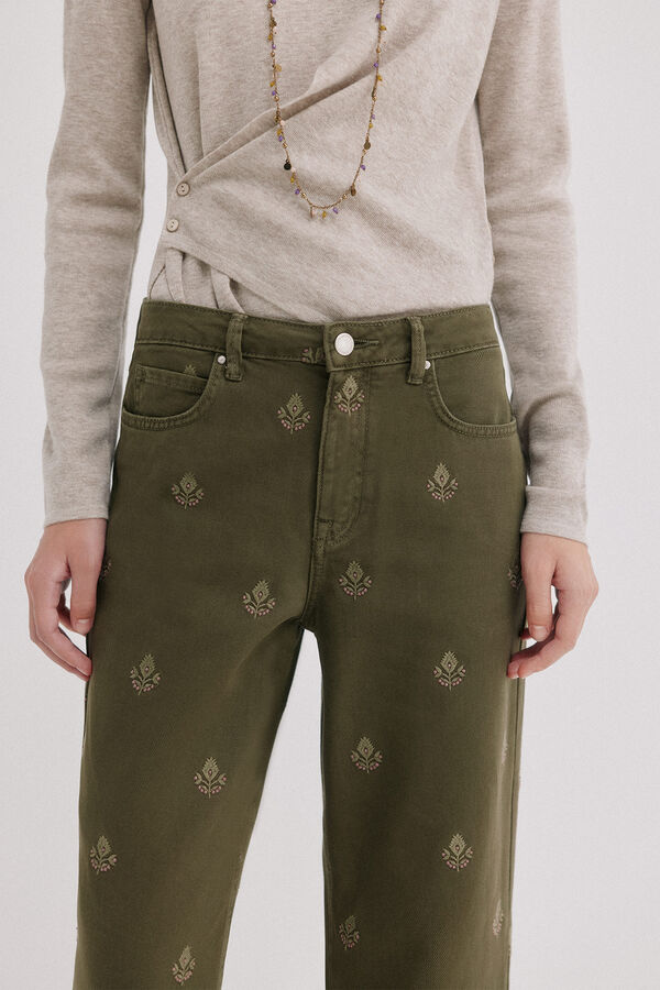 Hoss Intropia Amaya.Jeans fit Mom Kaki